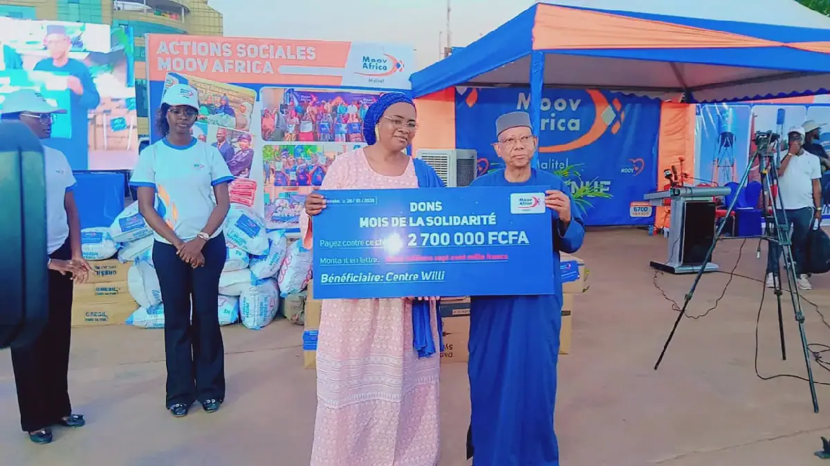 Mois de la solidarité : Moov Africa Malitel mobilise 100 millions de FCFA en faveur des populations vulnérables