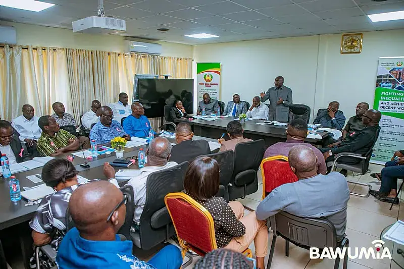 Dr. Bawumia in Talks with TUC Leadership on Living Wage and Jobs