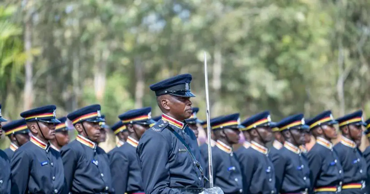 Kenya police service recruit passout at the Kiganjo college