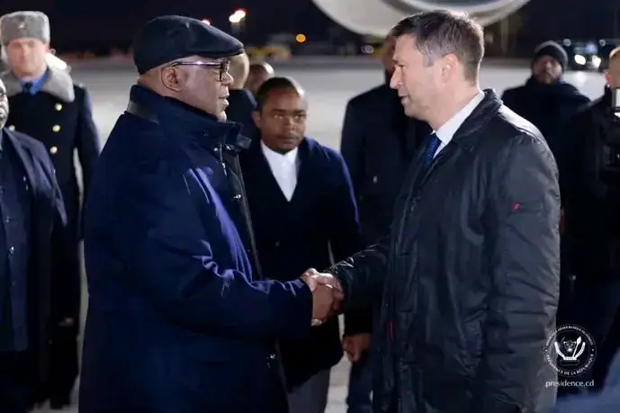 Sommet Russie – Afrique: le Président Tshisekedi est arrivé à Moscou