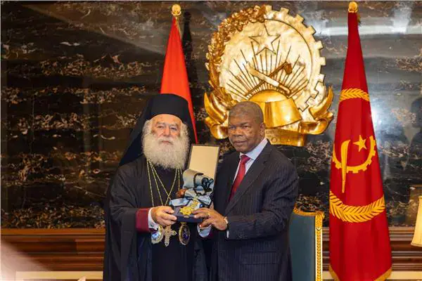 Pope Theodoros II Meets Angolan President