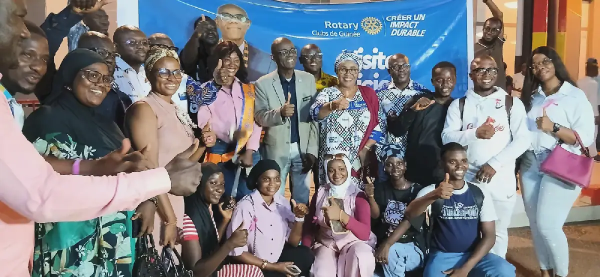 Guinée : le Gouverneur du District 9101 du Rotary International en visite officielle pour renforcer l’impact des actions sociales