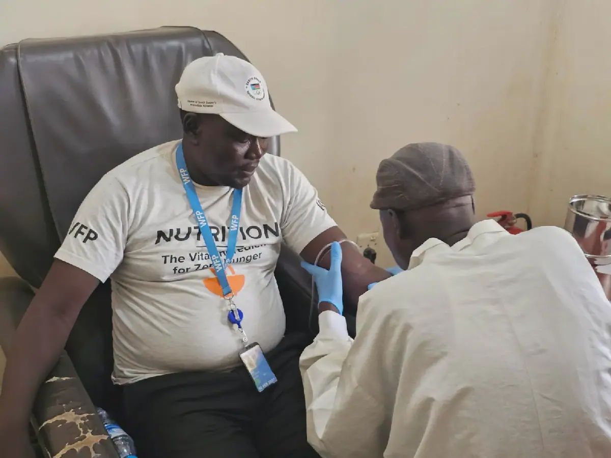 UN Staff in Bor Mark UN Day with Blood Donation and Student Outreach