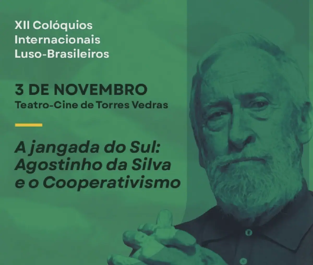 Colóquio em Torres Vedras discute cooperativismo inspirado em Agostinho da Silva