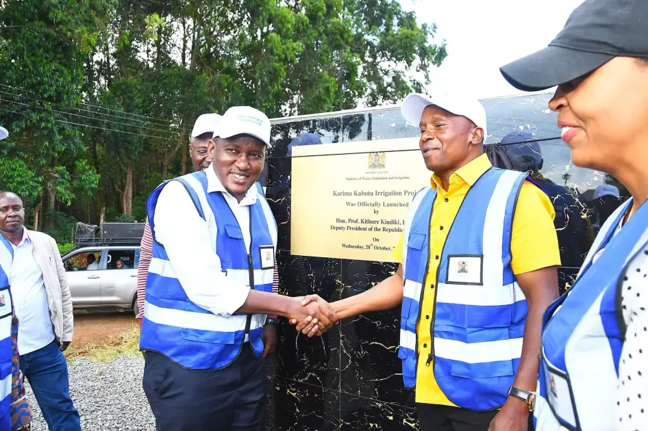 DP Kindiki launches Nyeri irrigation project targeting 1,668 households