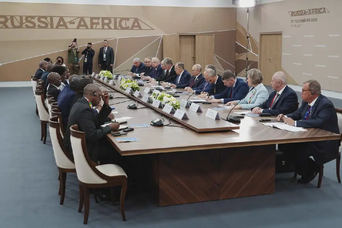 Putin and Ndayishimiye Co-Chair Russia-Africa Summit in Moscow