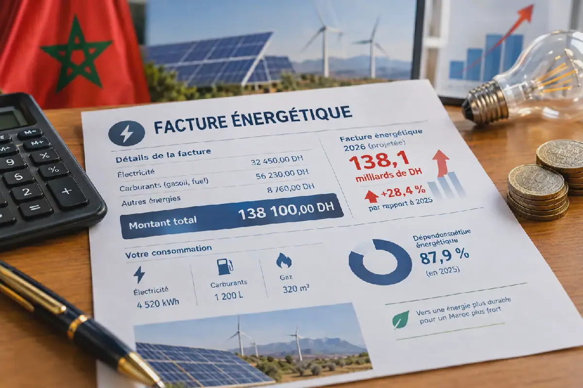 Morocco's Energy Bill Projected to Reach 138 Billion Dirhams in 2026
