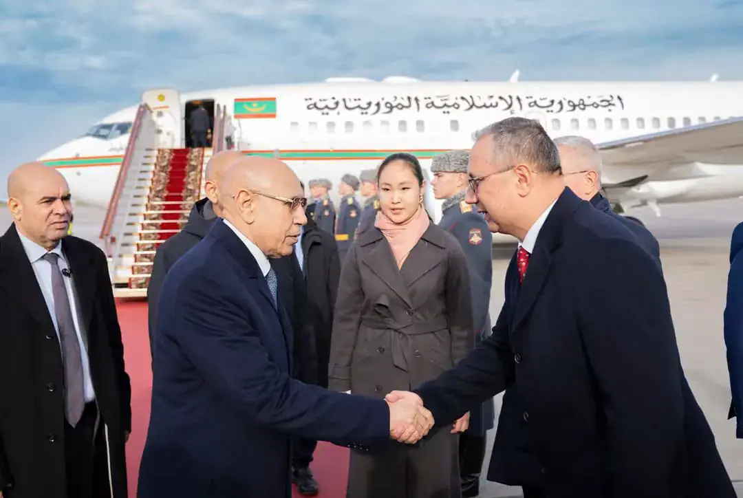 Mauritanian President Arrives in Moscow for Russia-Africa Summit