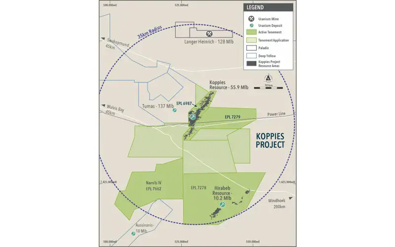 Elevate Uranium Advances Namibia Uranium Projects with 112 Million-Pound Resource