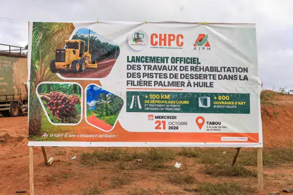 Côte d'Ivoire's CHPC Launches Agricultural Road Rehabilitation in Tabou