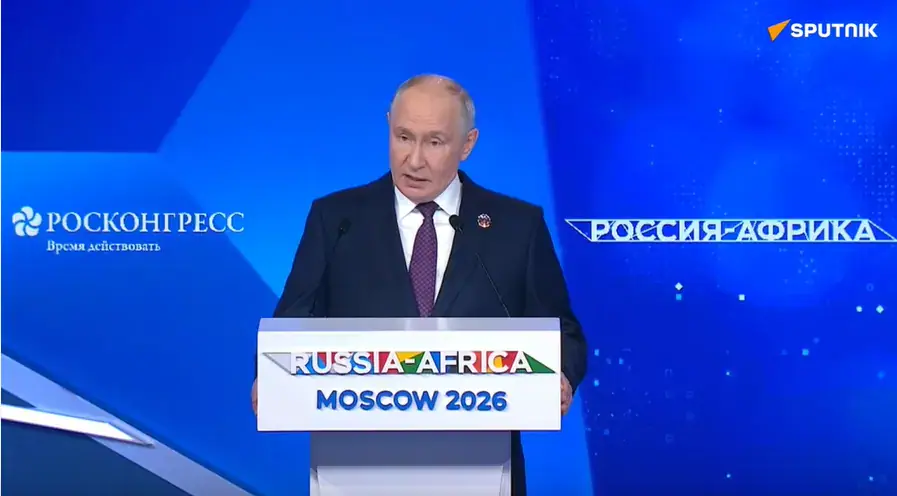 Poutine denounces Western economic tutelage of African nations at Russia-Africa summit
