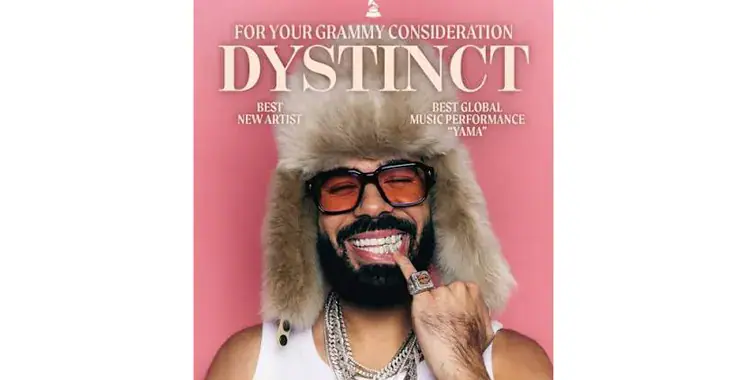 Belgo-Moroccan Singer Dystinct Nominated for Two Grammy Awards