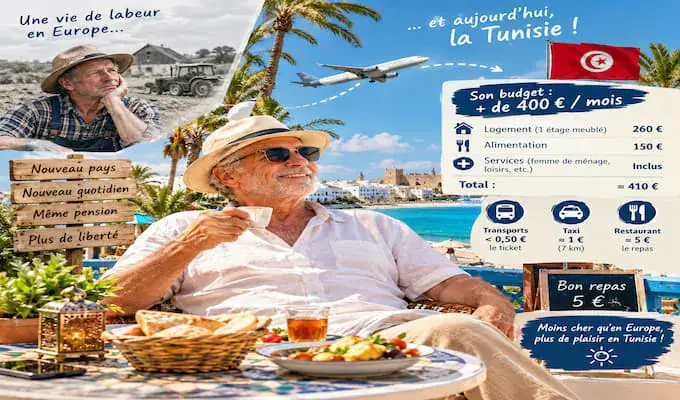 Retraite : en Tunisie, Adriano vit avec 400 euros par mois et gagne en pouvoir d’achat