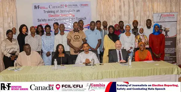 RSF and GPU Train Journalists on Election Reporting and Safety Ahead of Gambia's Presidential Election
