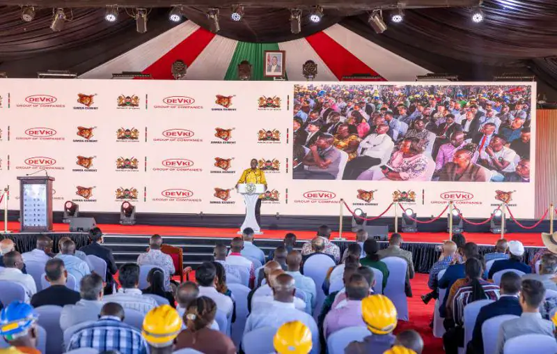 Ruto Announces KSh32 Billion Bamburi Cement Plant in Kwale, Reveals Timeline