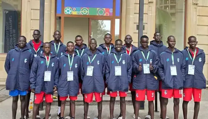 South Sudan U-15 Boys Arrive in Baku for FIFA World Cup Festival