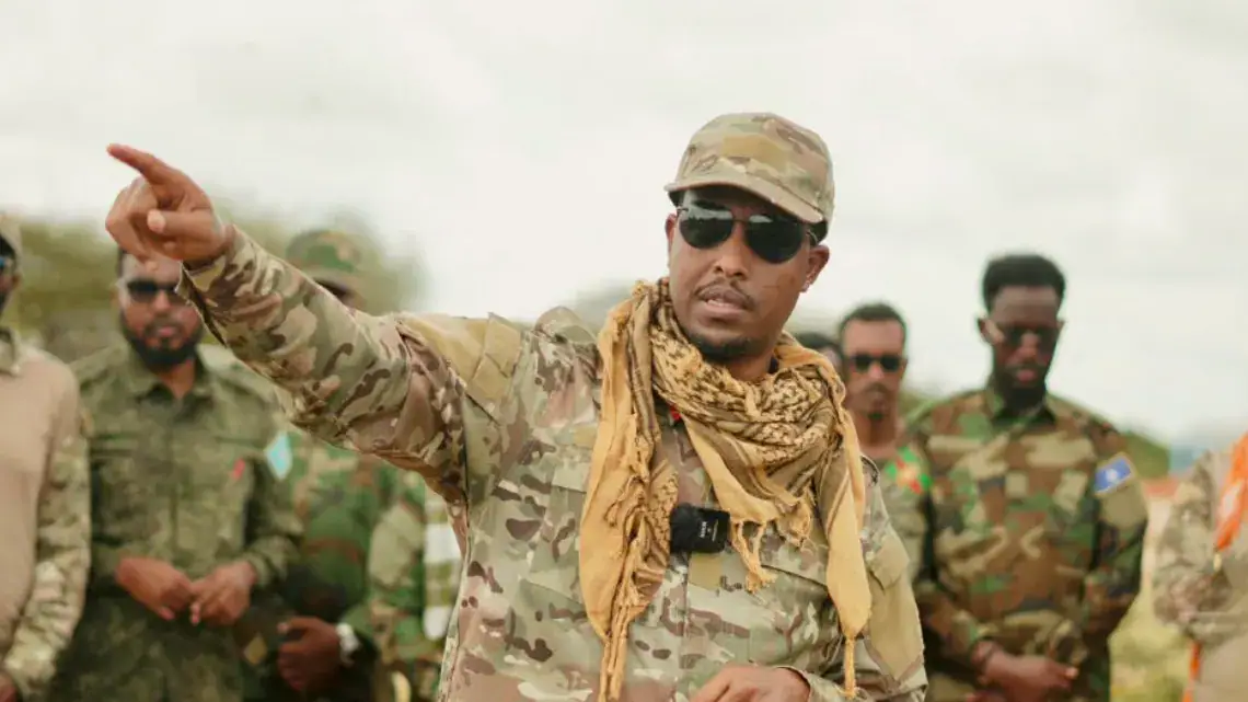 Somali Army's Ground Forces Chief Visits Frontline Troops in Lower Shabelle Region