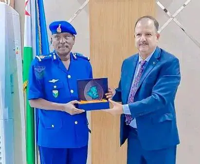 Djibouti's National Police Chief Hosts Algerian Ambassador