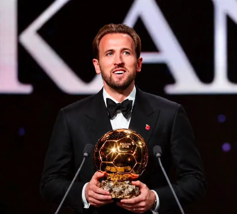 Harry Kane Wins Ballon d’Or to End England’s 25-Year Drought