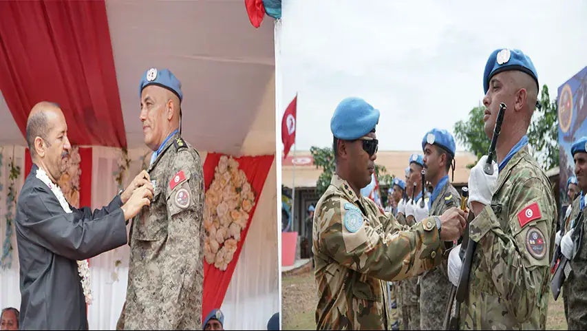 Tunisia's Helicopter Unit Honored with UN Medal in Central African Republic