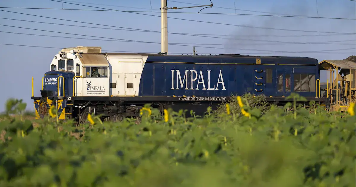 A train at Impala Platinum's Rustenberg Mines. File picture: Philip Mostert/Business Day