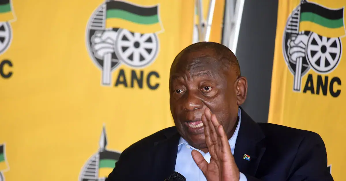 African National Congress (ANC) President Cyril Ramaphosa addresses the editors-in-chief and editors during an engagement in commemoration of Black Wednesday, observed annually on October 19 as South Africa's National Press Freedom Day, at The Leonardo Hotel in Sandton. Picture: Freddy Mavunda © Business Day