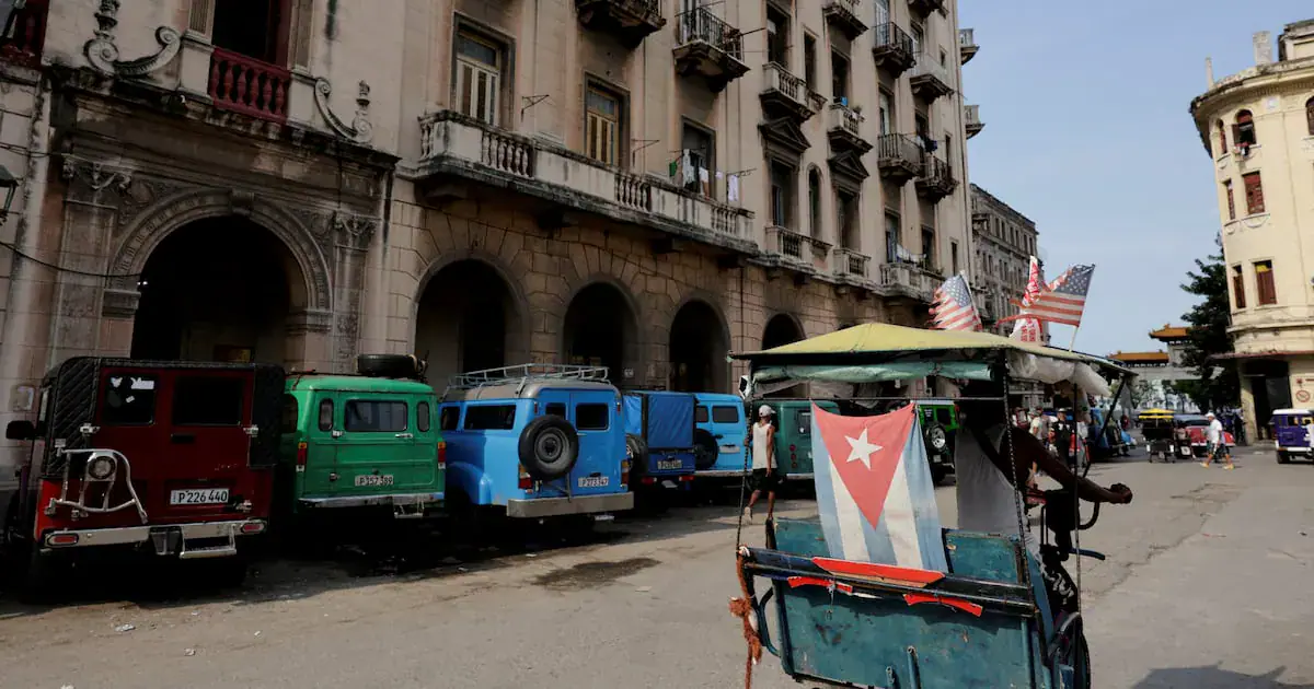 A man rides a bicycle taxi in Havana, Cuba, July 21 2026. REUTERS/Norlys Perez/File Photo