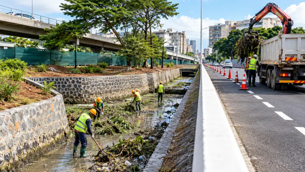 Mauritius Still Faces Extensive Drainage and Watercourse Cleanup Ahead of Heavy Rains