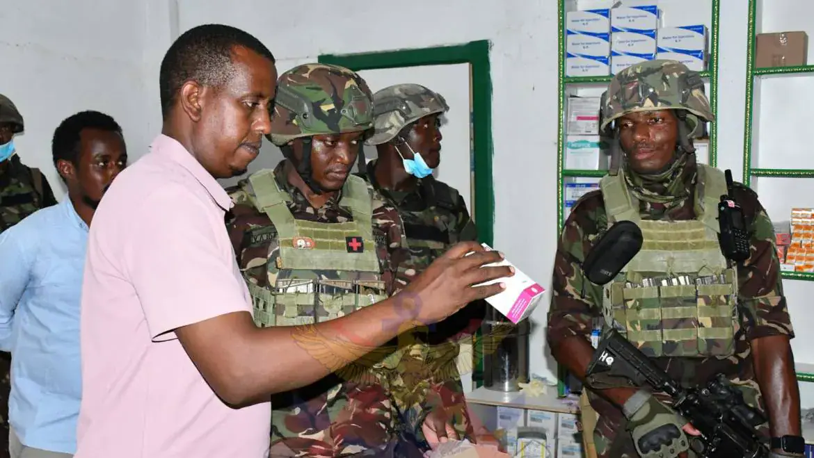 Kenya Defence Forces (KDF) Troops Advance Community Healthcare in Afmadhow