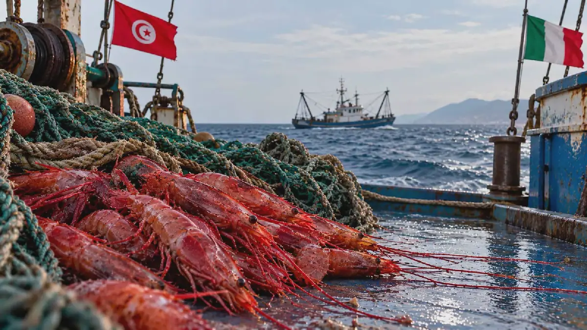 Tunisia-Italy Dispute Over Red Shrimp Quota