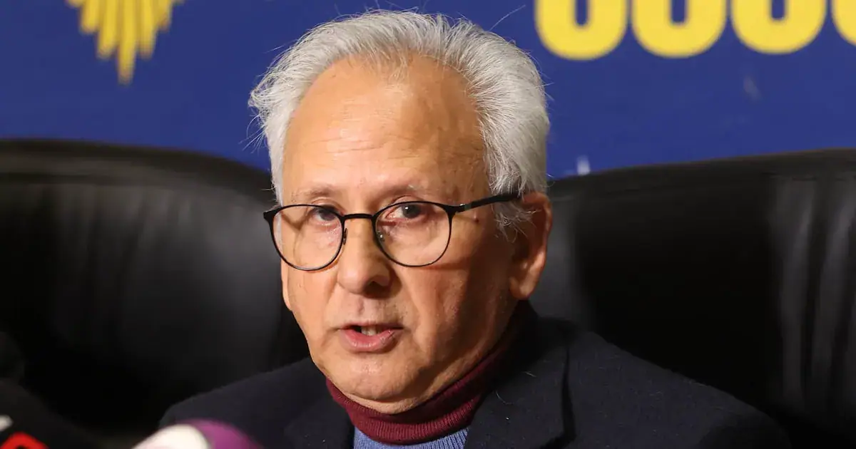 Acting police minister Firoz Cachalia at a media briefing in Johannesburg. Picture: Antonio Muchave