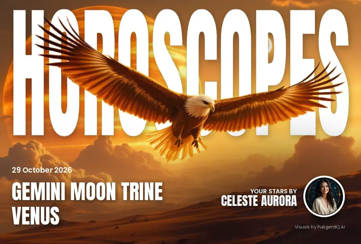Gemini Moon Trine Venus: Horoscopes and Lucky Numbers for 29 October 2026