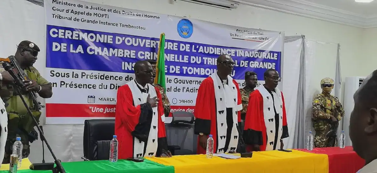 Mali's Tombouctou Criminal Chamber Holds First Session with Four High-Profile Cases