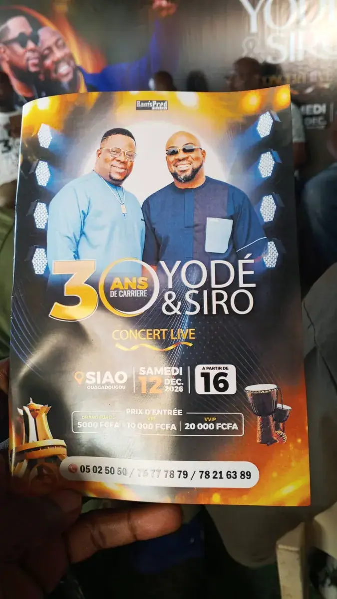 Yodé et Siro en concert à Ouagadougou pour leurs 30 ans de carrière
