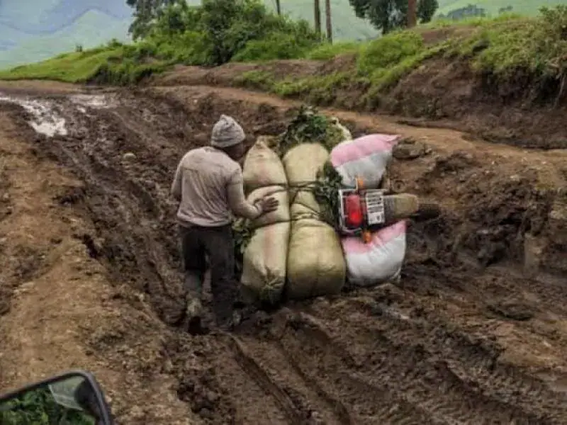 Degradation of Kitshanga-Sake Road in Nord-Kivu Causes Concern for Users