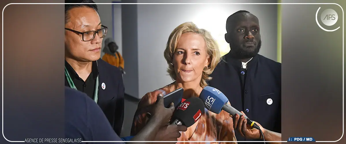 Alexandra de Coubertin Commends Senegalese Artists at "Empreinte 100 ans" Exhibition