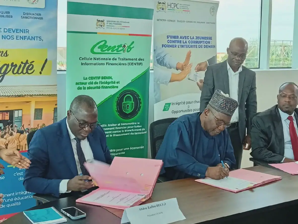 Bénin : la Centif et le Hcpc renforcent leur coopération contre la corruption