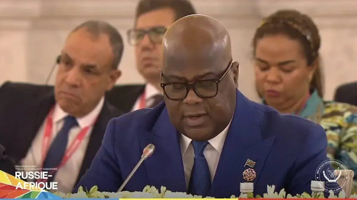 Sommet Russie-Afrique : Félix Tshisekedi défend la souveraineté de la RDC et fixe ses priorités de coopération avec Moscou