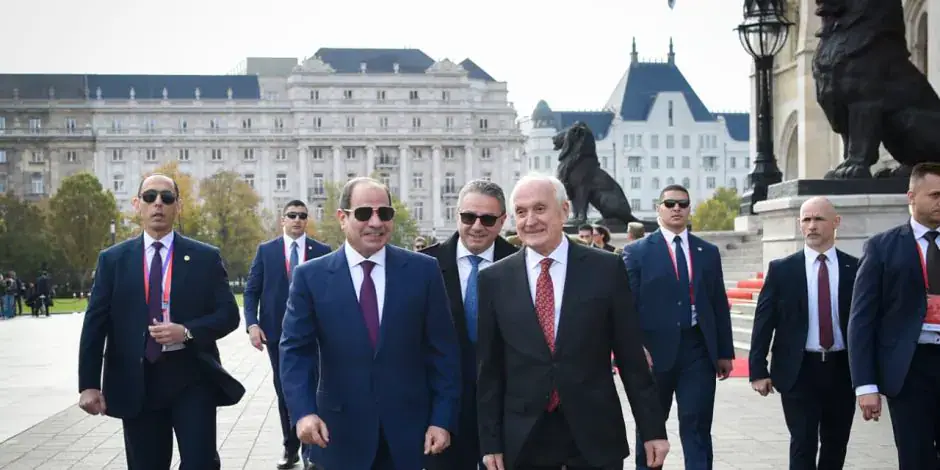 Egyptian President Abdel Fattah El-Sisi Meets Hungarian President András Baka in Budapest