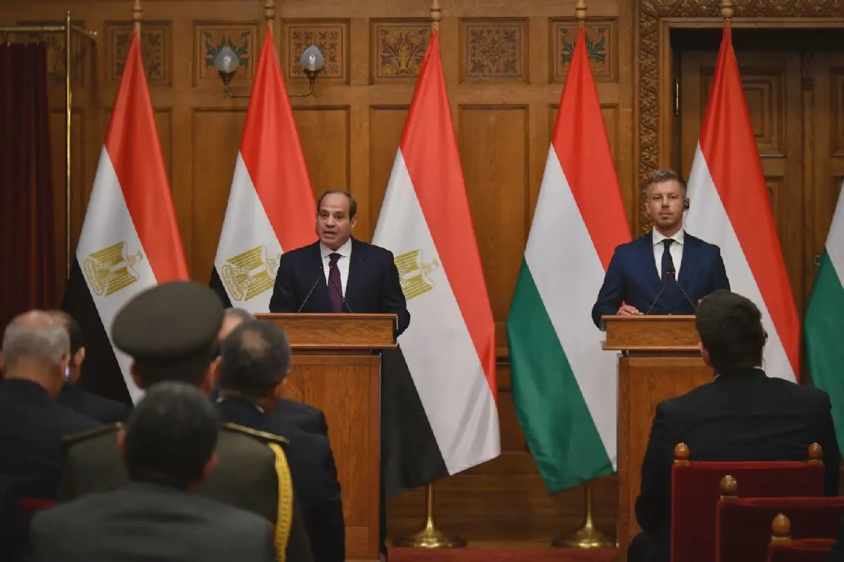 Egyptian President Sisi Meets Hungarian PM in Budapest