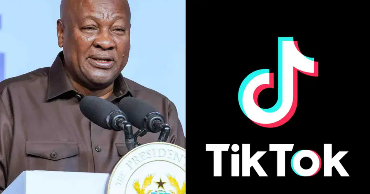 Mahama reveals the use of TikTok to monitor public complaints and concerns about government performance image