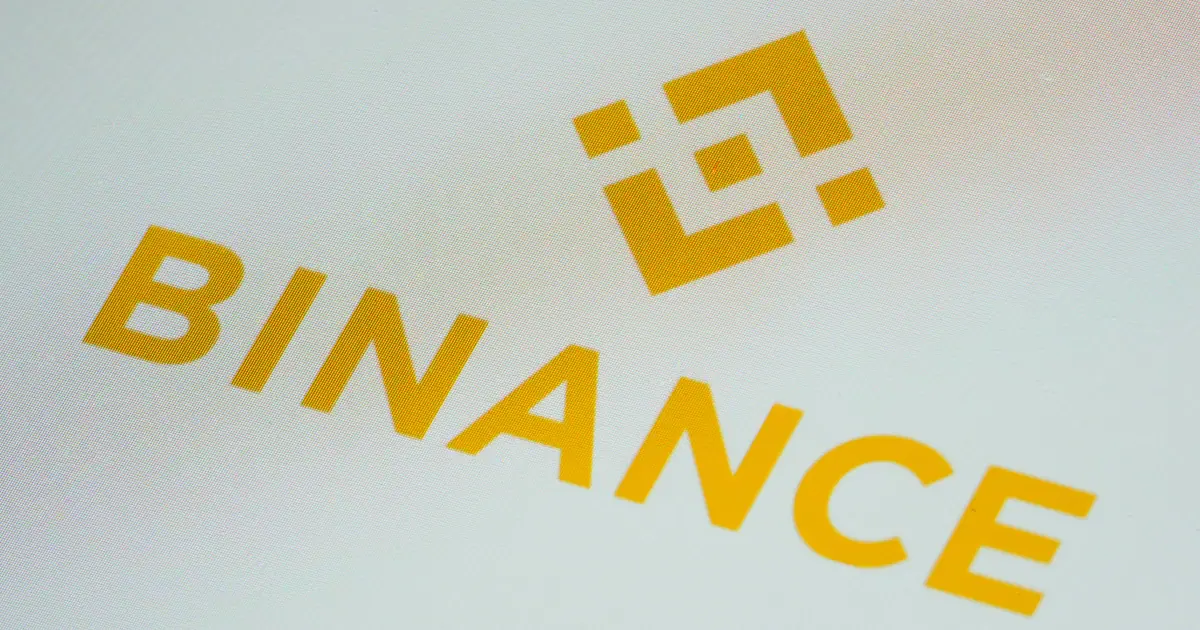 FILE - The Binance logo is seen on a smartphone, Feb. 28, 2023, in Marple Township, Pa.