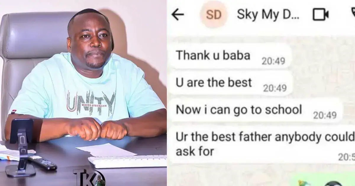The chats resurfaced amid a public dispute over the care of Sky Victor and her younger brother.