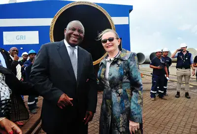 President Cyril Ramaphosa & Helen Zille. Image: Supplied