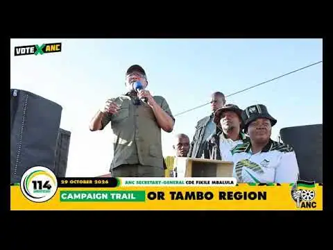 [WATCH LIVE] ANC SG Fikile Mbalula addressing the community of Flagstaff,Ngquza Hill