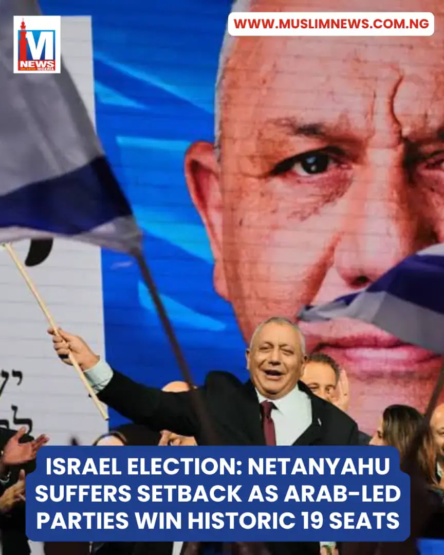 Israel election: Netanyahu suffers setback as Arab-led parties win historic 19 seats