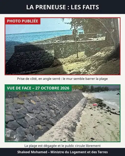 Mauritius: Controversy Over Wall Construction at La Preneuse Beach