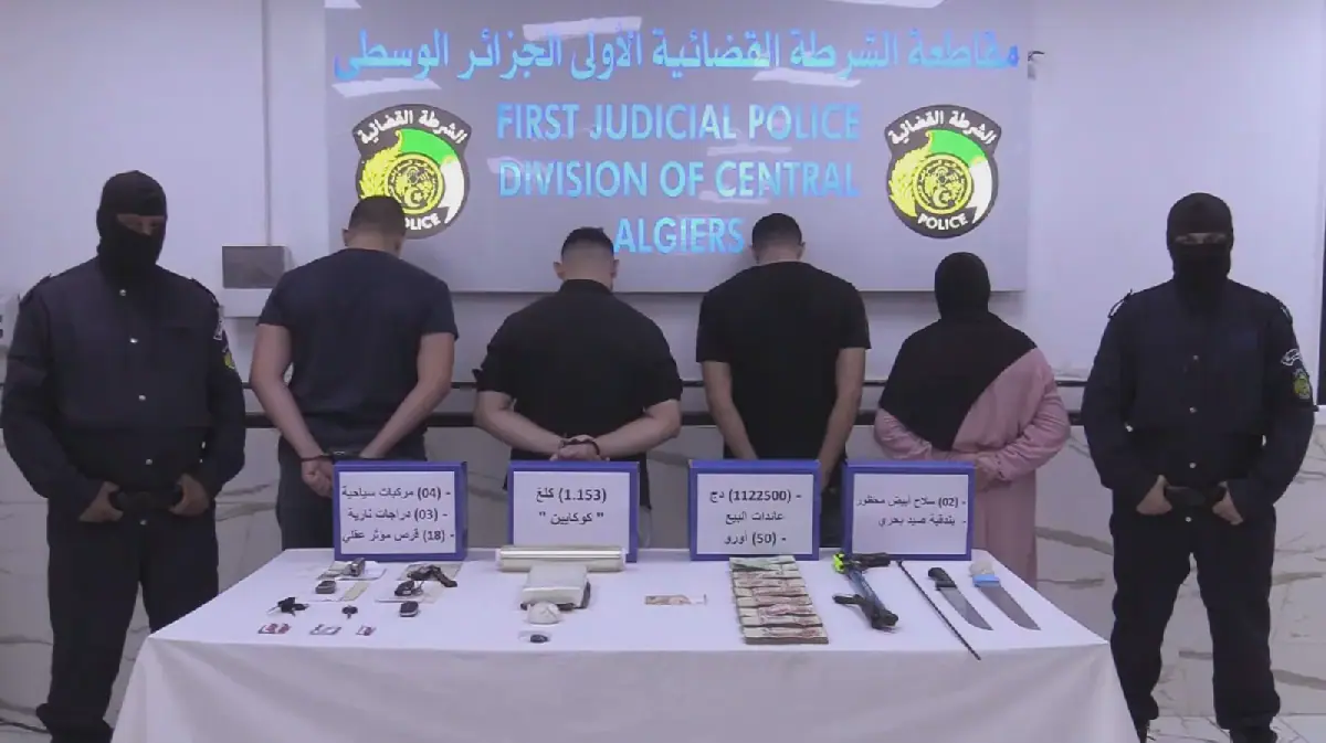 Four Arrested in Cocaine Trafficking Ring in Algerian Capital