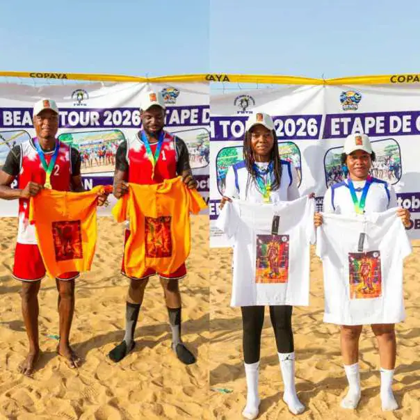 Akpakpa Boys and Ace Crowned Champions of Benin's Beach Volleyball Tour