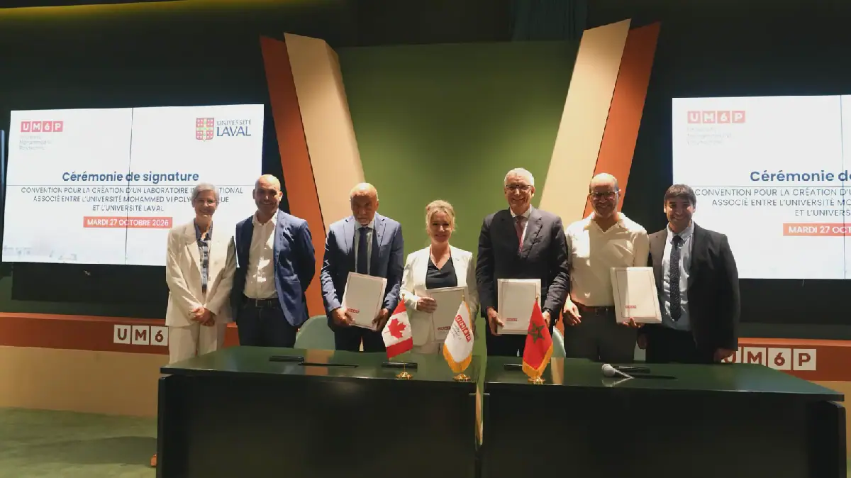 UM6P and Laval University Strengthen Scientific Cooperation with Two Agreements